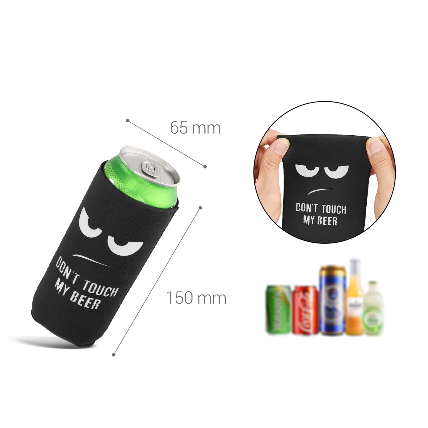 kwmobile 2x 500ml Can Dosenkühler für Bierdosen und andere Getränkedosen