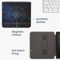 kwmobile Schutzhülle für Kobo Libra 2 Hülle - eReader Flip Case mit Handschlaufe und Auto Sleep Funktion