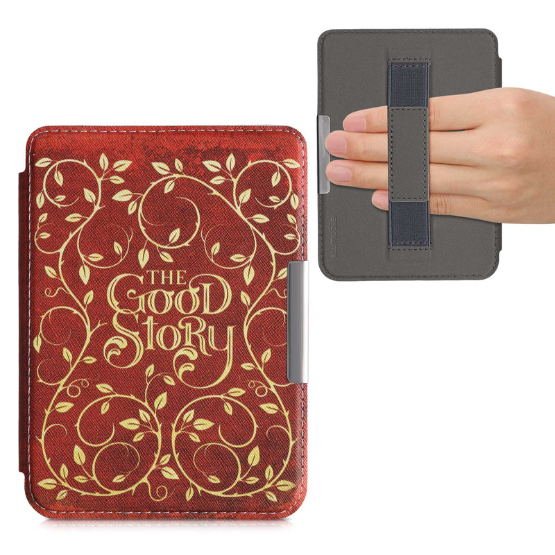 kwmobile Schutzhülle für Kobo Clara HD Hülle - eReader Flip Case mit Handschlaufe und Auto Sleep Funktion