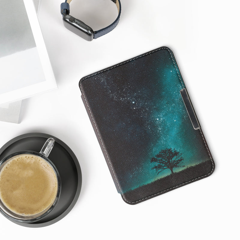 kwmobile Schutzhülle für Kobo Clara HD Hülle - eReader Flip Case mit Handschlaufe und Auto Sleep Funktion