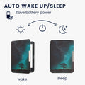 kwmobile Schutzhülle für Kobo Clara HD Hülle - eReader Flip Case mit Handschlaufe und Auto Sleep Funktion