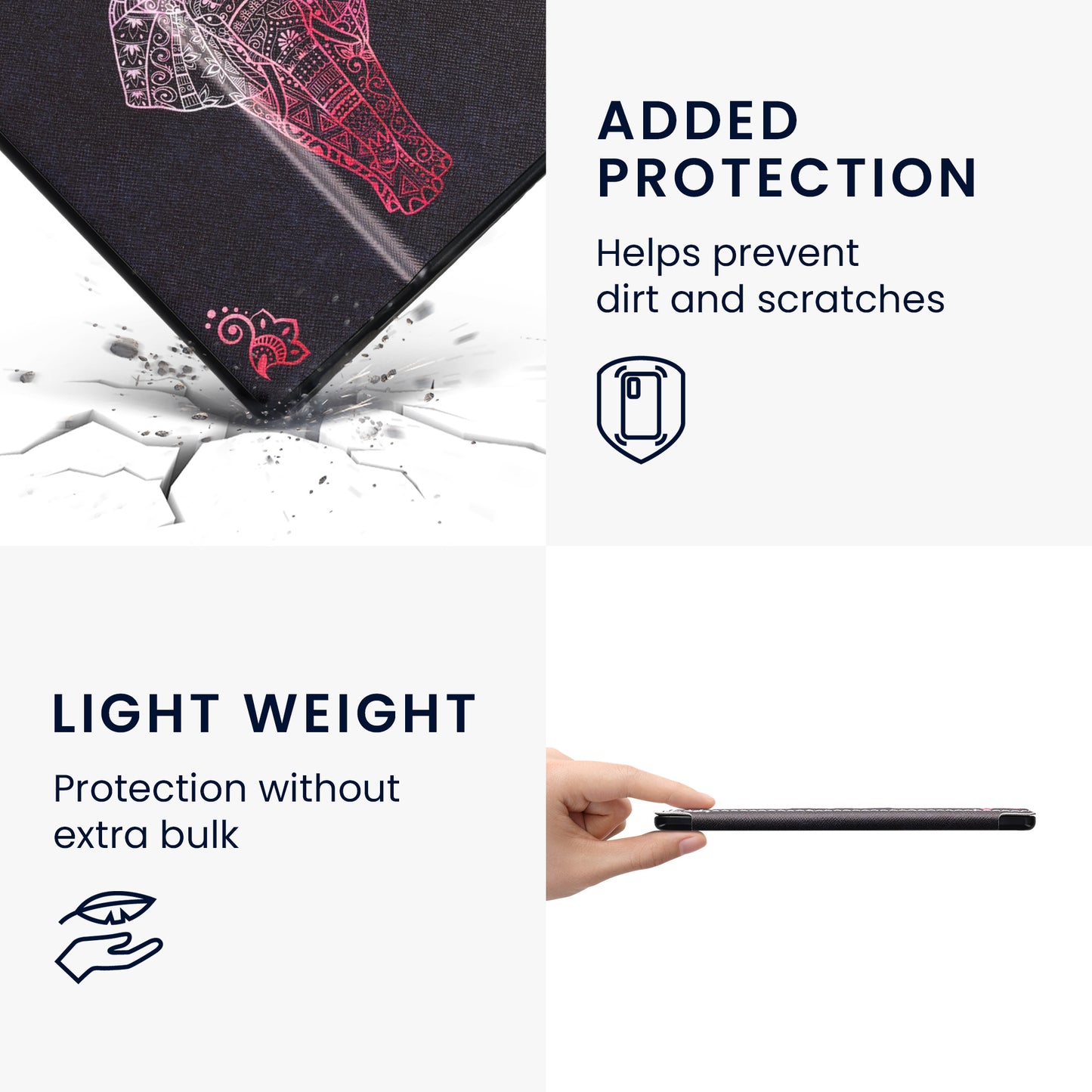 kwmobile Schutzhülle für Amazon Kindle Oasis 10. Generation Hülle - eReader Flip Case mit Handschlaufe und Auto Sleep Funktion