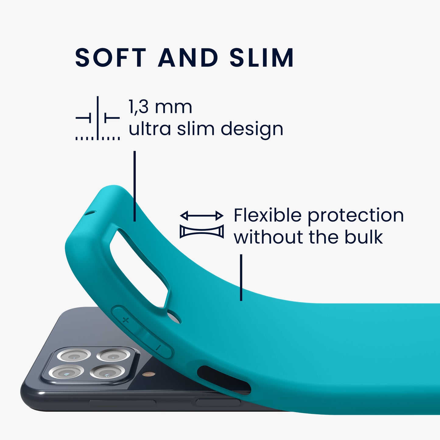 TPU Hülle für Samsung Galaxy M53 5G in Schwarz
