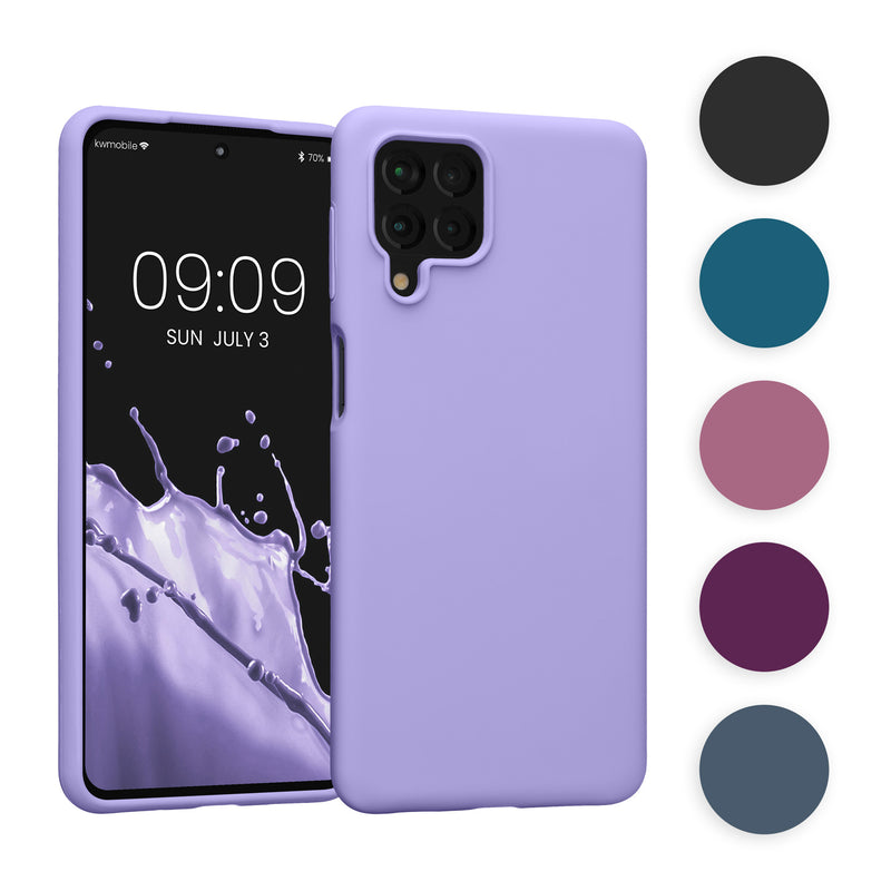 kwmobile Hülle kompatibel mit Samsung Galaxy M53 5G Hülle - Silikon Handy Case - Handyhülle weiche Oberfläche - kabelloses Laden - Dark Rose Dark Rose  