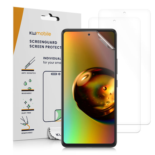 kwmobile 3x Displayschutzfolie kompatibel mit Samsung Galaxy A53 5G Folie - klare Schutzfolien Set in transparent Transparent  