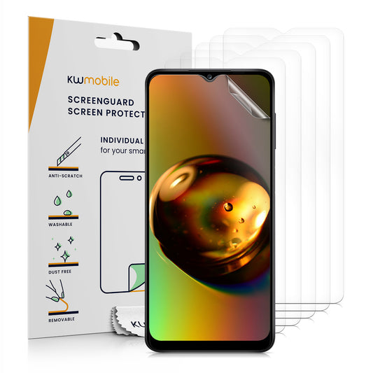 kwmobile 6x Displayschutzfolie kompatibel mit Samsung Galaxy A13 4G Folie - klare Schutzfolien Set in transparent Transparent  