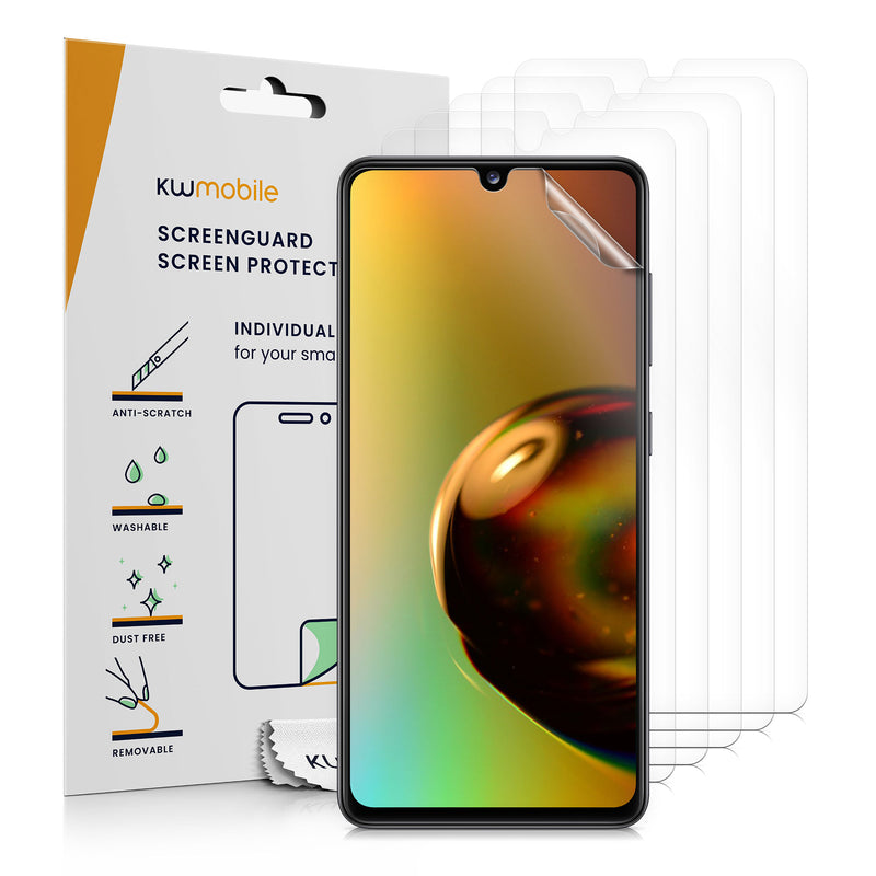 kwmobile 6x Displayschutzfolie kompatibel mit Samsung Galaxy A33 5G Folie - klare Schutzfolien Set in transparent Transparent  