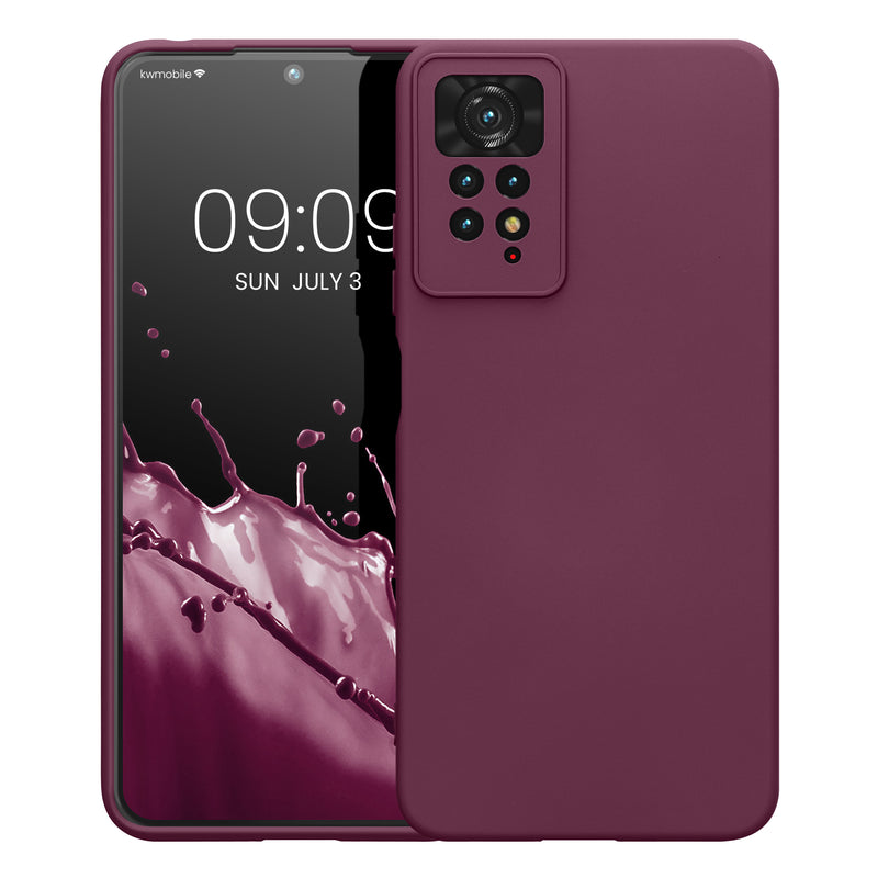 kwmobile Slim Case kompatibel mit Xiaomi Redmi Note 11 Pro / Note 11 Pro (5G) / Note 12 Pro (4G) Hülle - Handyhülle aus Silikon