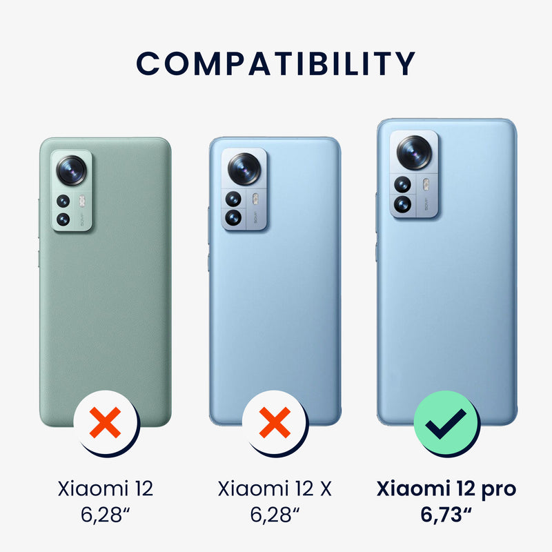 kwmobile Handyhülle für Xiaomi 12 Pro Hülle - weiches Handy Silikon Case - Schutzhülle Cover