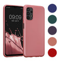 kwmobile Case kompatibel mit Samsung Galaxy A13 4G Hülle - Schutzhülle aus Silikon metallisch schimmernd - Handyhülle Metallic Türkis Metallic Türkis  