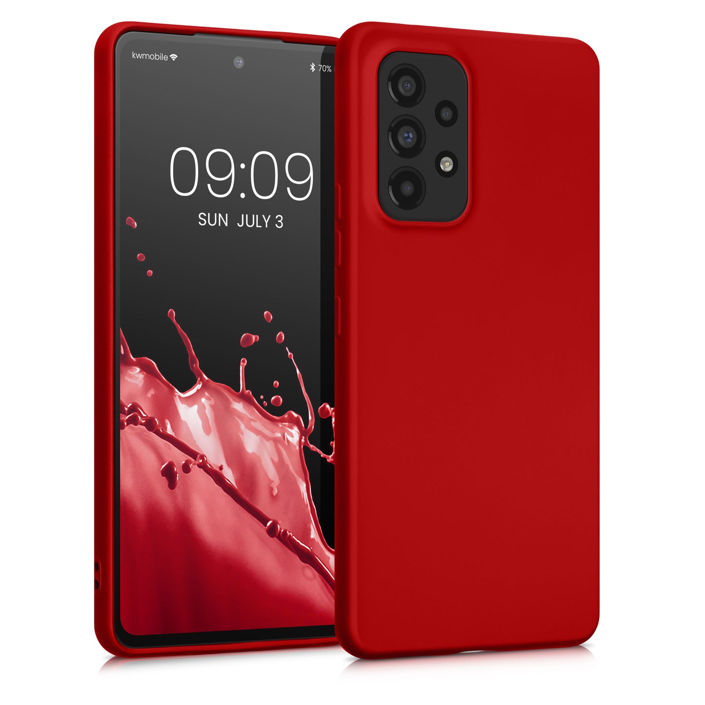 kwmobile Handyhülle für Samsung Galaxy A53 5G Hülle - Silikon Case - Schutzhülle Cover