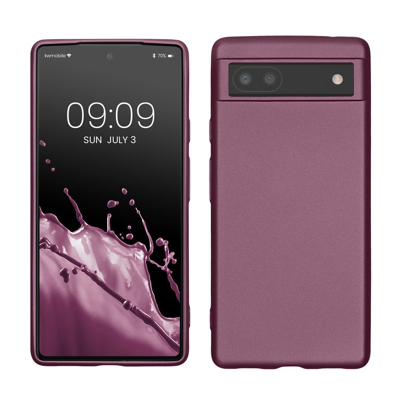 kwmobile Handyhülle für Google Pixel 6a Hülle Silikon Case Schutzhülle Cover