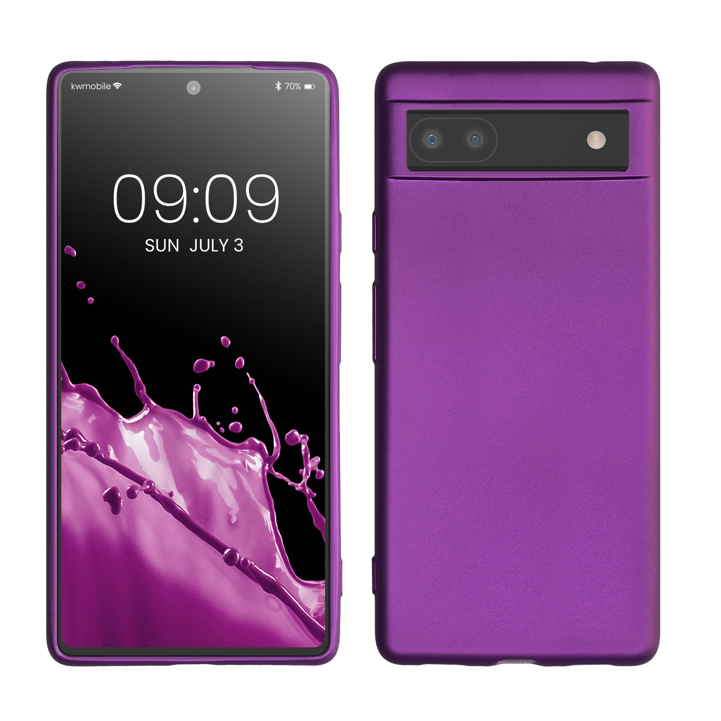kwmobile Handyhülle für Google Pixel 6a Hülle Silikon Case Schutzhülle Cover