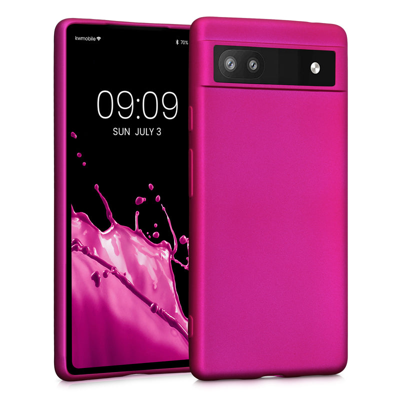 kwmobile Handyhülle für Google Pixel 6a Hülle Silikon Case Schutzhülle Cover