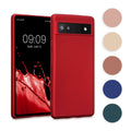 kwmobile Case kompatibel mit Google Pixel 6a Hülle - Schutzhülle aus Silikon metallisch schimmernd - Handyhülle Metallic Arctic Berry Metallic Arctic Berry  