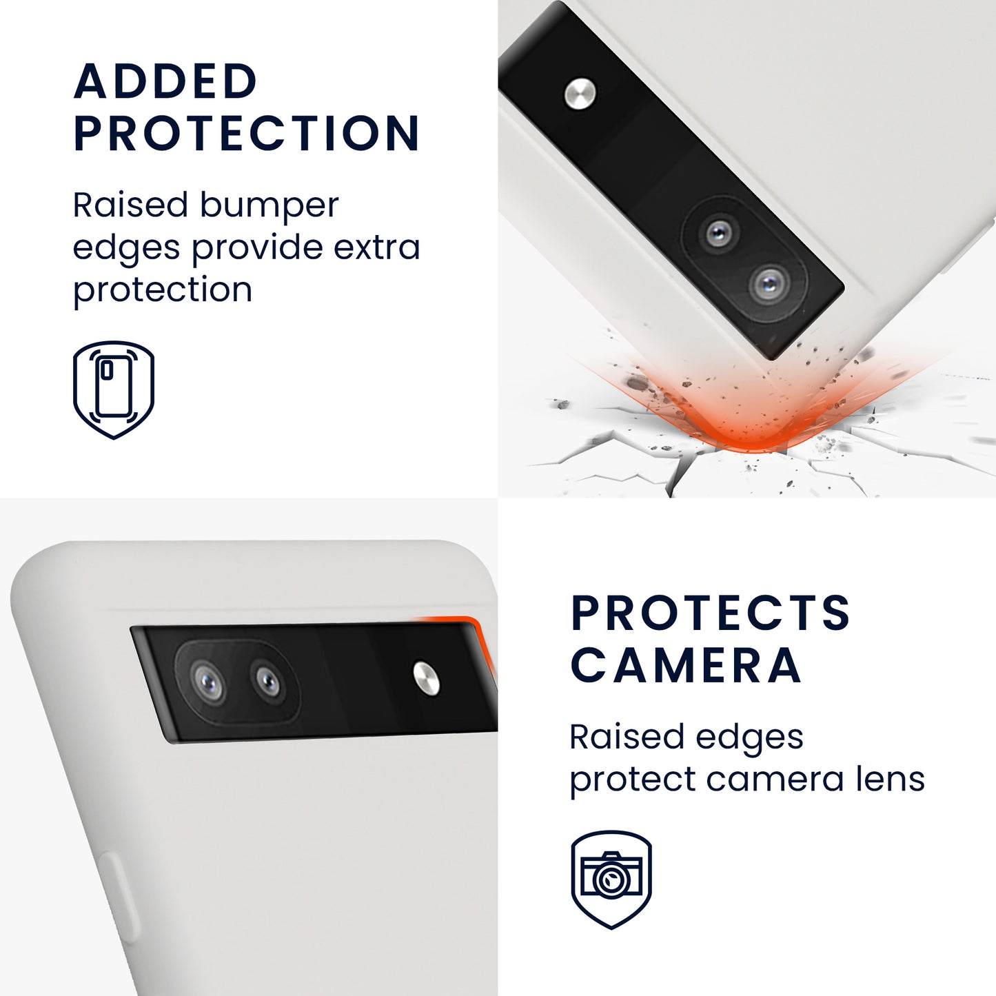 kwmobile Hülle kompatibel mit Google Pixel 6a Schutzhülle für kabelloses Laden Case