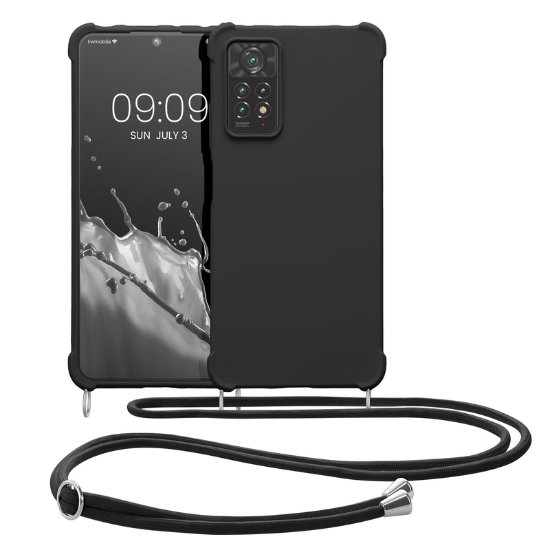 kwmobile Necklace Case kompatibel mit Xiaomi Redmi Note 11 Pro / Note 11 Pro (5G) / Note 12 Pro (4G) Hülle - Cover mit Kordel zum Umhängen - Silikon Schutzhülle