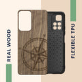 Holz Hardcase mit TPU Bumper für Xiaomi Redmi Note 11 Pro+ 5G / Note 11 Pro Plus 5G Holz Japanische Welle