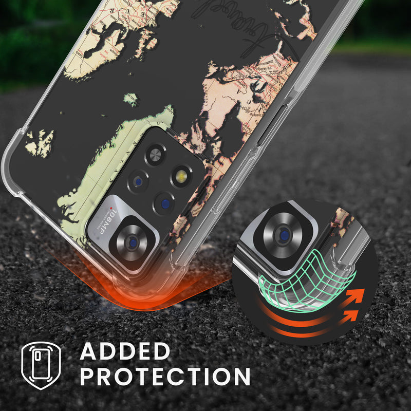 kwmobile Necklace Case kompatibel mit Xiaomi Redmi Note 11 Pro+ 5G / Note 11 Pro Plus 5G Hülle Silikon Cover mit Handykette Transparent Kirschblütenblätter