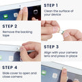 kwmobile Webcam Abdeckung für Tablet Laptop Notebook u.a. - 3x Kamera Cover ultra dünn - Metall Schutz Schieber Slider