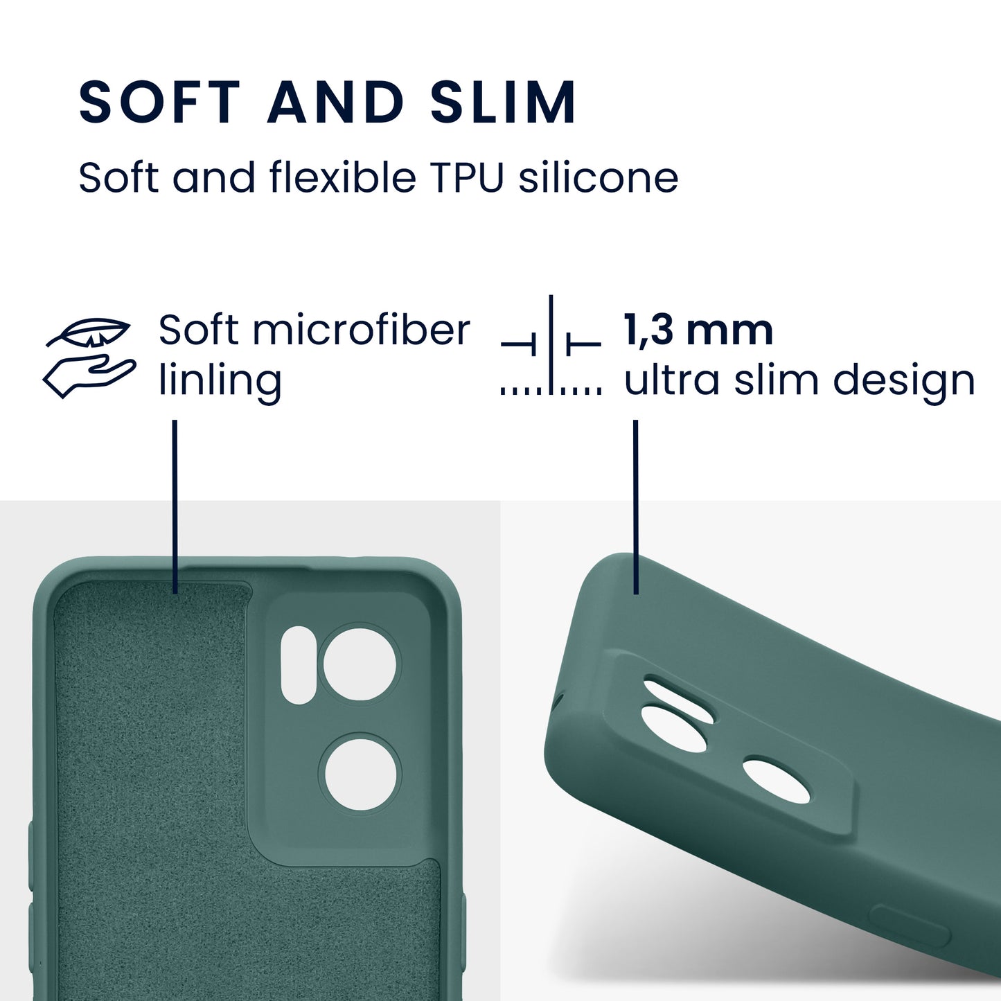 kwmobile Slim Case kompatibel mit OnePlus Nord CE 2 5G Hülle - Handyhülle aus Silikon