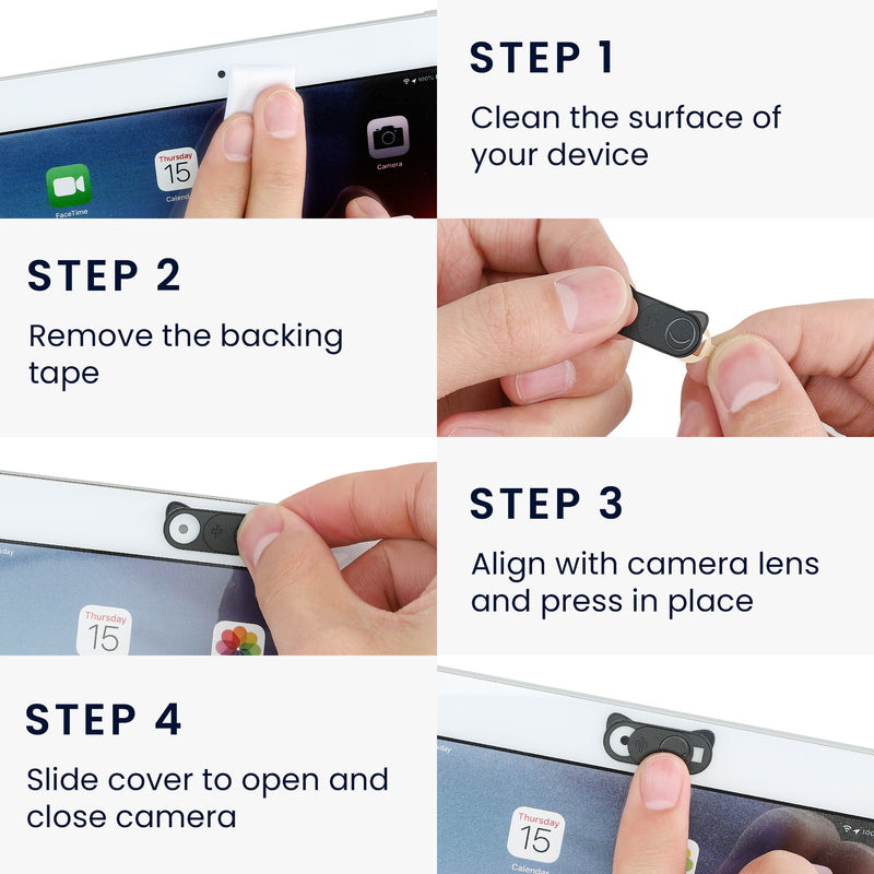kwmobile Webcam Abdeckung für Tablet Laptop Notebook u.a.