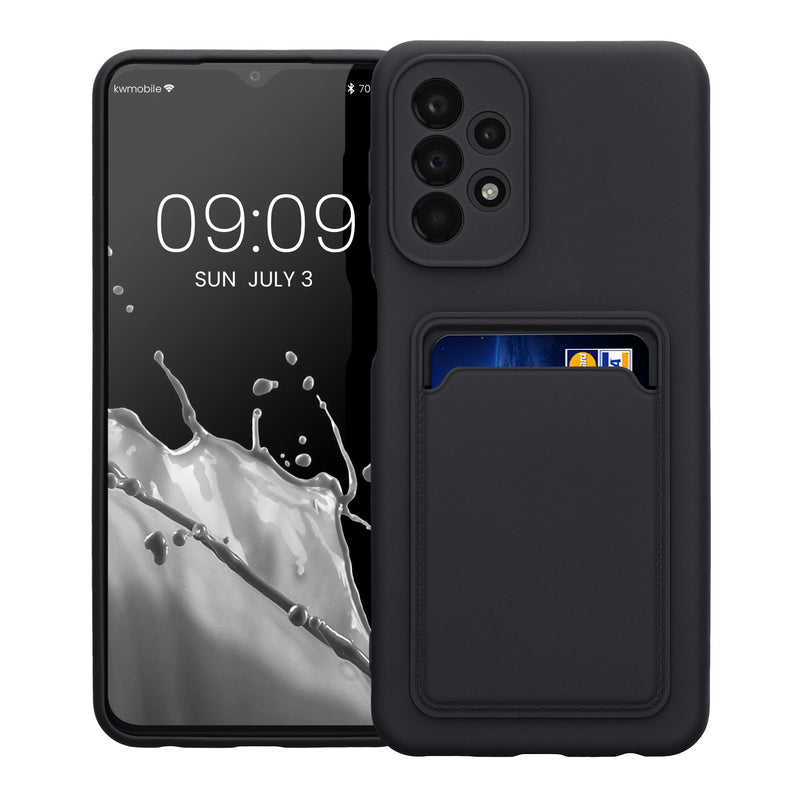 kwmobile Handyhülle kompatibel mit Samsung Galaxy A23 4G / 5G Hülle - Handy Cover mit Fach für Karten