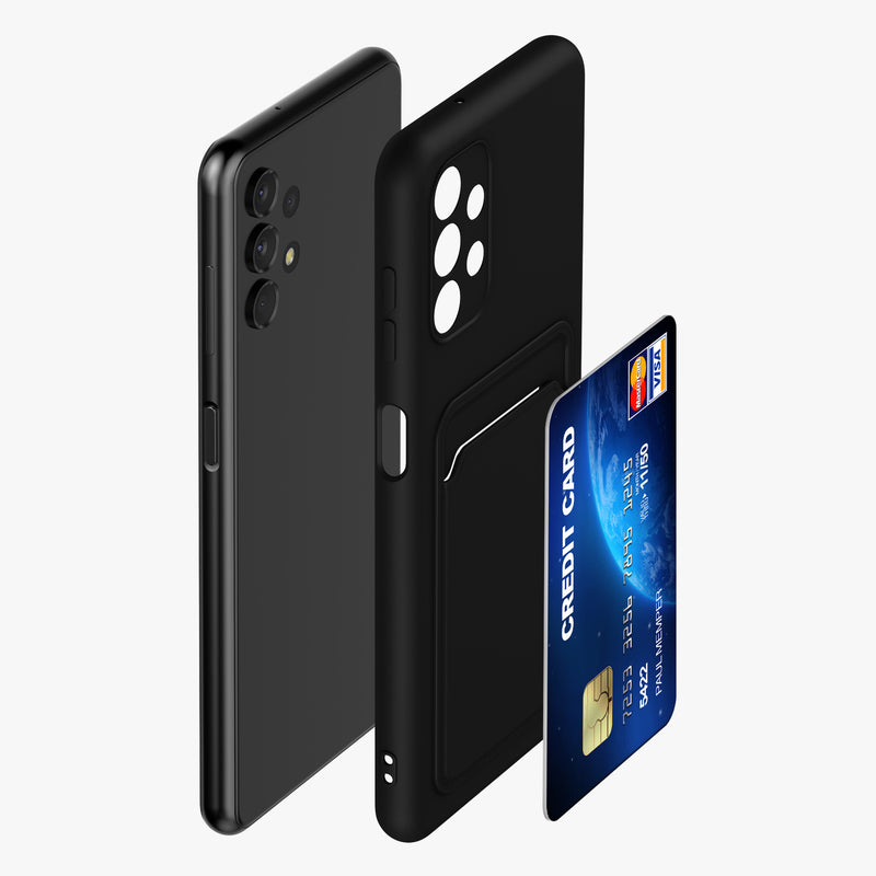 kwmobile Handyhülle kompatibel mit Samsung Galaxy A13 4G Hülle - Handy Cover mit Fach für Karten