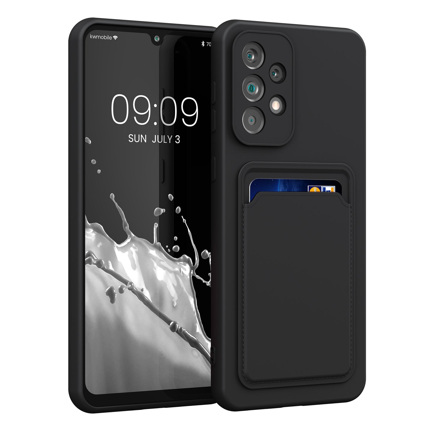 kwmobile Handyhülle kompatibel mit Samsung Galaxy A33 5G - Handy Cover mit Fach für Karten