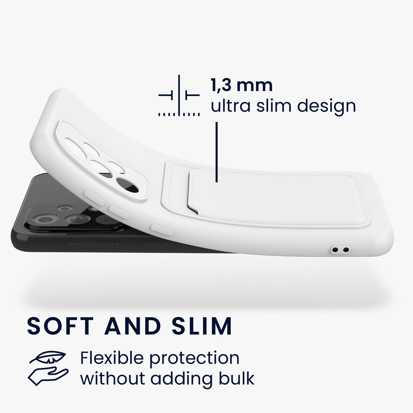 kwmobile Handyhülle kompatibel mit Samsung Galaxy A33 5G - Handy Cover mit Fach für Karten