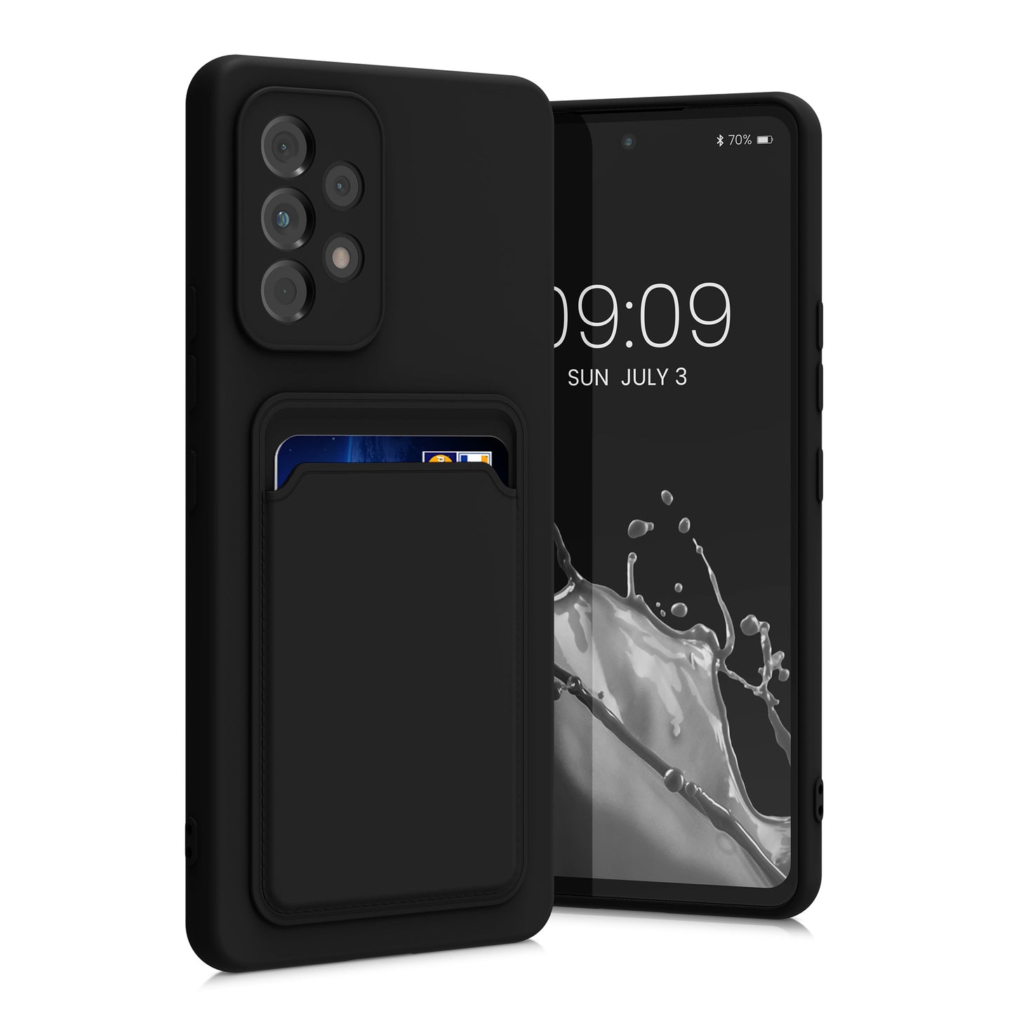 kwmobile Handyhülle kompatibel mit Samsung Galaxy A53 5G Hülle - Handy Cover mit Fach für Karten