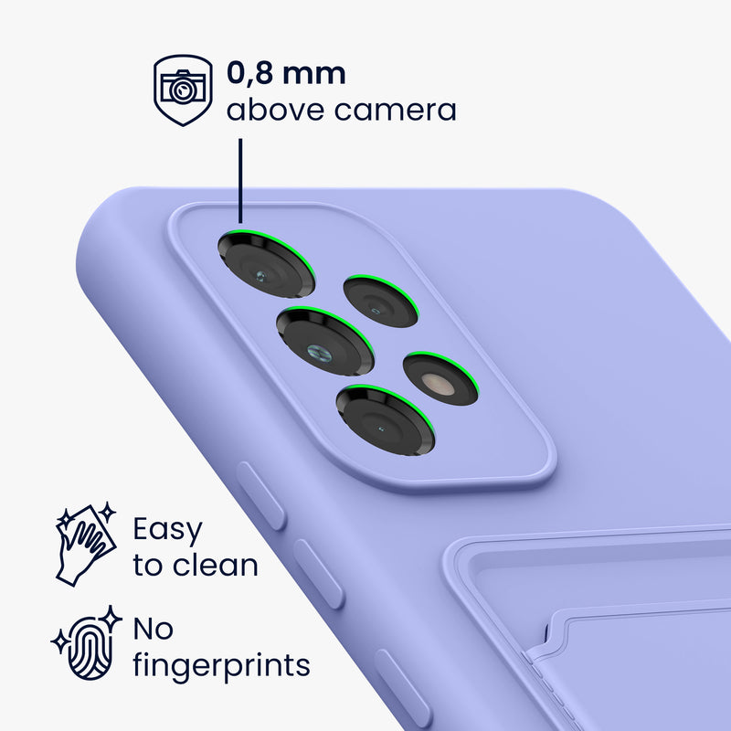 kwmobile Handyhülle kompatibel mit Samsung Galaxy A53 5G Hülle - Handy Cover mit Fach für Karten