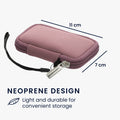 kwmobile In-Ear Kopfhörer Tasche kompatibel mit in-ear Headphones - Hülle Cover Case - 6 x 9 cm Innenmaße - Etui