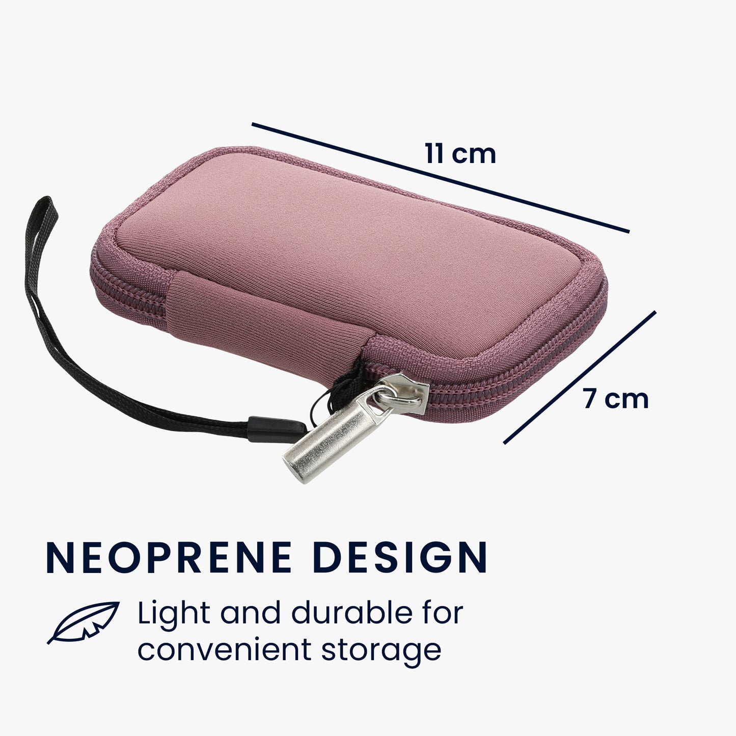 kwmobile In-Ear Kopfhörer Tasche kompatibel mit in-ear Headphones - Hülle Cover Case - 6 x 9 cm Innenmaße - Etui