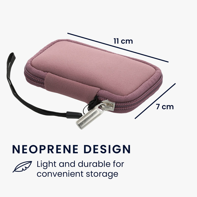 kwmobile In-Ear Kopfhörer Tasche kompatibel mit in-ear Headphones - Hülle Cover Case - 6 x 9 cm Innenmaße - Etui
