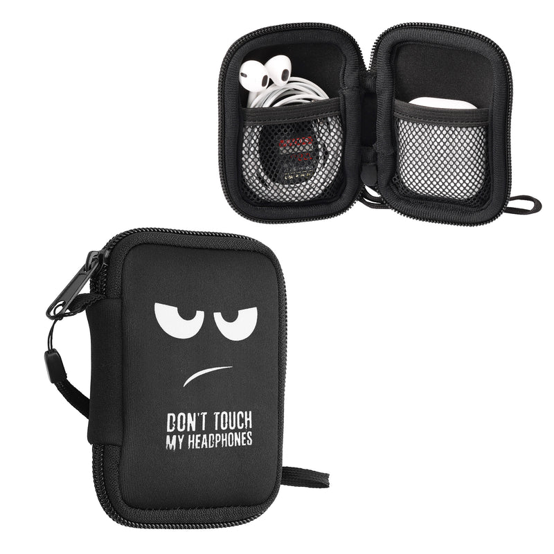 kwmobile In-Ear Kopfhörer Tasche kompatibel mit in-ear Headphones - Hülle Cover Case - 6 x 9 cm Innenmaße - Etui