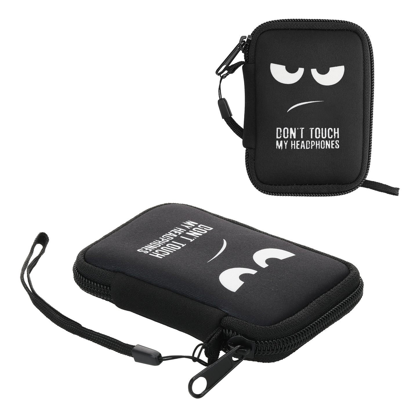 kwmobile In-Ear Kopfhörer Tasche kompatibel mit in-ear Headphones - Hülle Cover Case - 6 x 9 cm Innenmaße - Etui