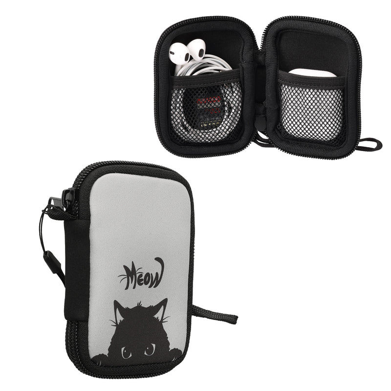 kwmobile In-Ear Kopfhörer Tasche kompatibel mit in-ear Headphones - Hülle Cover Case - 6 x 9 cm Innenmaße - Etui