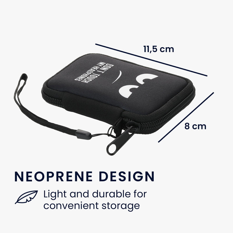 kwmobile In-Ear Kopfhörer Tasche kompatibel mit in-ear Headphones - Hülle Cover Case - 6 x 9 cm Innenmaße - Etui