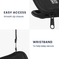 kwmobile In-Ear Kopfhörer Tasche kompatibel mit in-ear Headphones - Hülle Cover Case - 6 x 9 cm Innenmaße - Etui