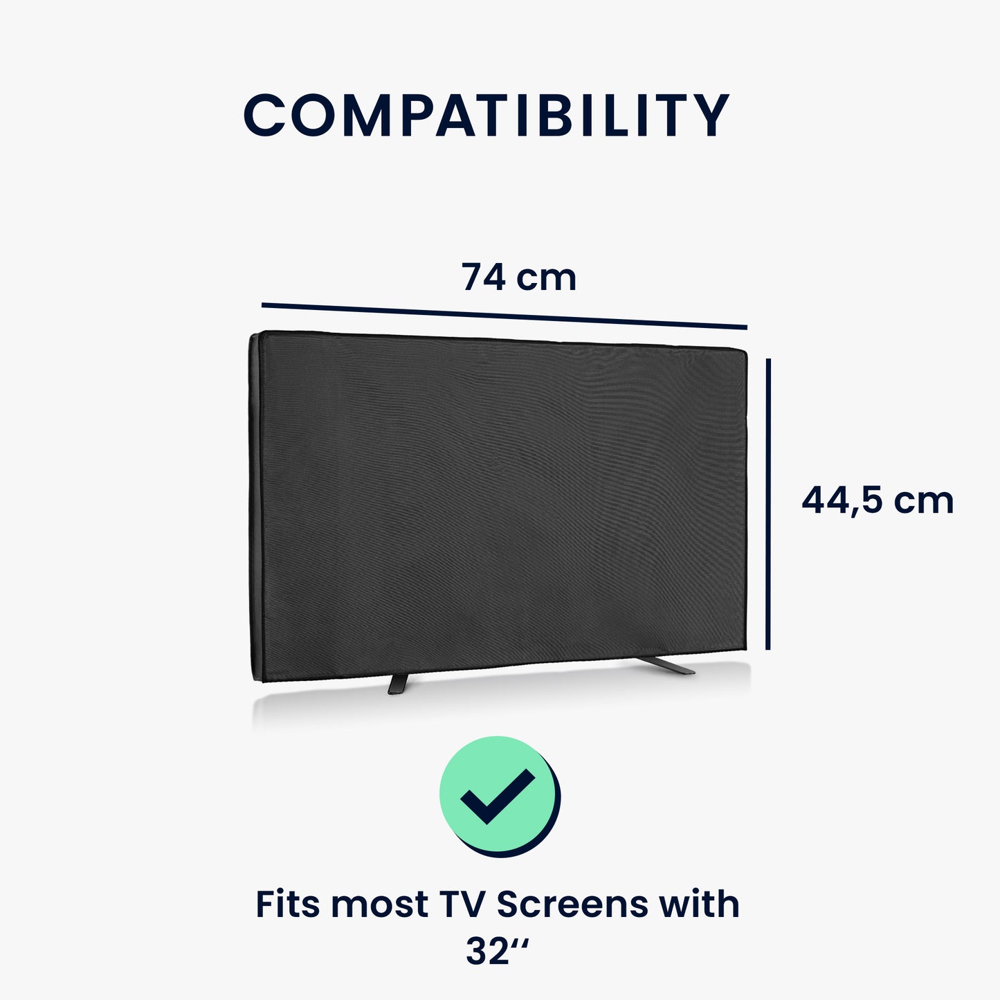 kwmobile 32" TV Outdoor TV Abdeckung Fernseher Hülle Bildschirmschutz Schutzhülle wetterfest