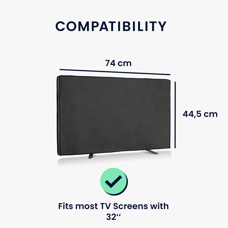 kwmobile 32" TV Outdoor TV Abdeckung Fernseher Hülle Bildschirmschutz Schutzhülle wetterfest