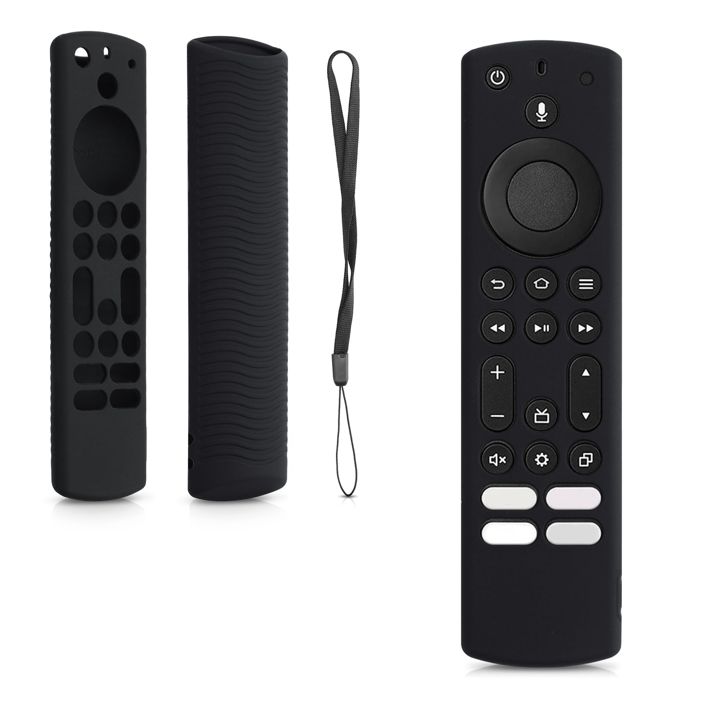 kwmobile Hülle Fernbedienung kompatibel mit Toshiba and Insignia NS-RCFNA-21, CT-RC1US-21, CT95018 / Fire TV Hülle für TV Zubehör