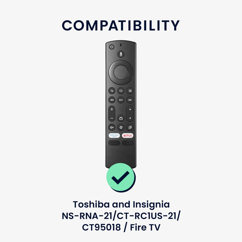 kwmobile Hülle Fernbedienung kompatibel mit Toshiba and Insignia NS-RCFNA-21, CT-RC1US-21, CT95018 / Fire TV Hülle für TV Zubehör