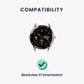 kwmobile Uhrenarmband für Blackview X1 Smartwatch Armband Fitnesstracker Band Set Ersatzarmband
