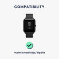 kwmobile Uhrenarmband für Huami Amazfit Bip / Bip Lite Armband Fitnesstracker Band Set Ersatzarmband Smartwatch