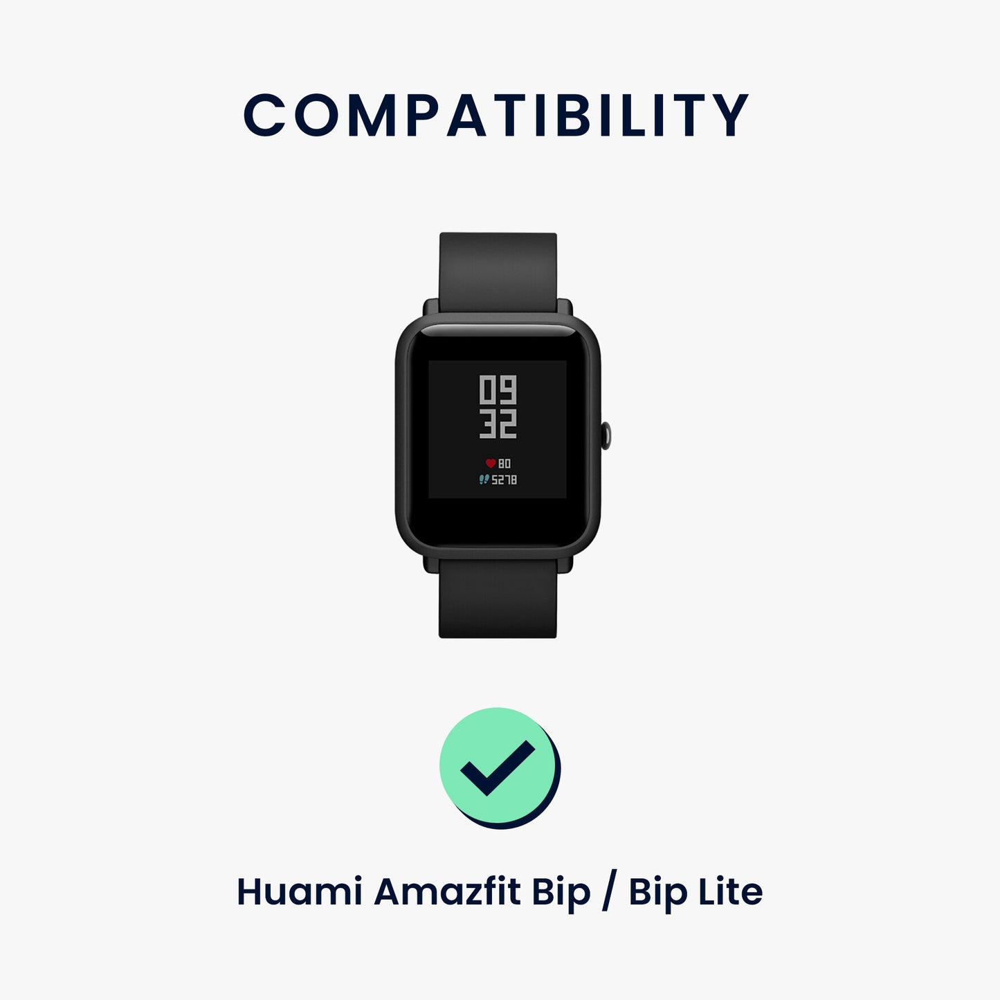 kwmobile Uhrenarmband für Huami Amazfit Bip / Bip Lite Armband Fitnesstracker Band Set Ersatzarmband Smartwatch