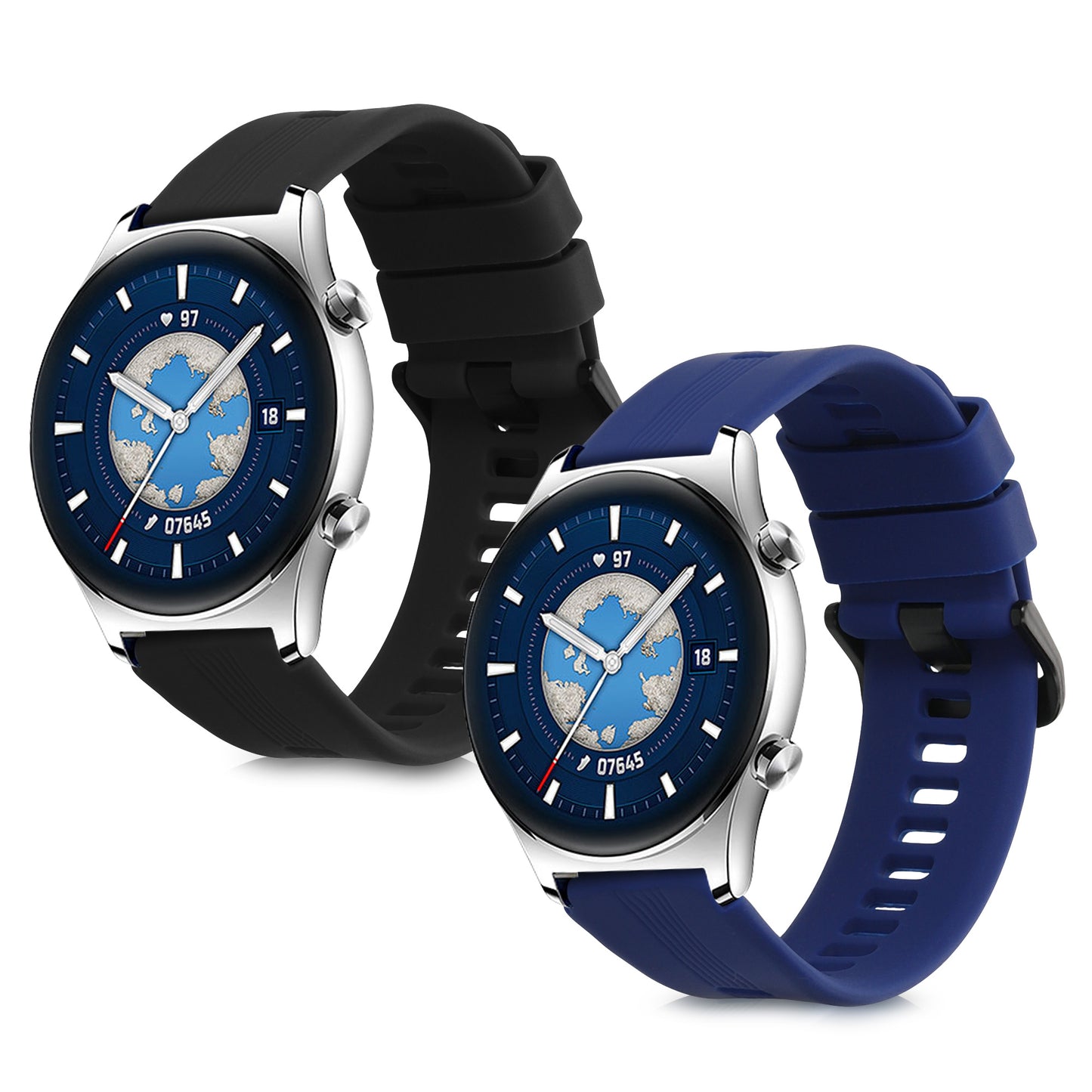 kwmobile Uhrenarmband für HONOR Watch GS 3 Armband Fitnesstracker Band Set Ersatzarmband Smartwatch