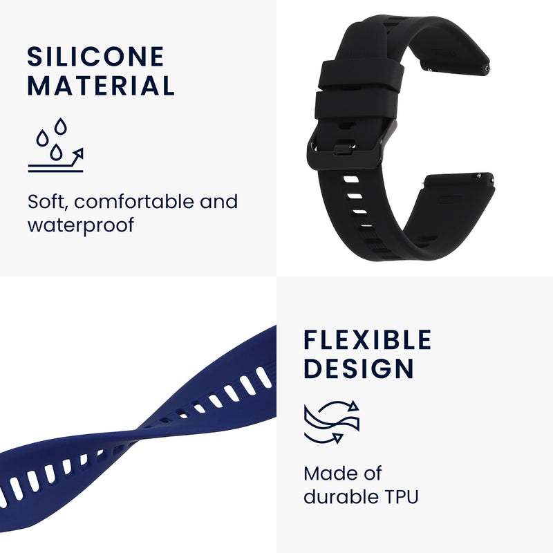 kwmobile Uhrenarmband für HONOR Watch GS 3 Armband Fitnesstracker Band Set Ersatzarmband Smartwatch