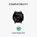 kwmobile Uhrenarmband für HONOR Watch GS 3 Armband Fitnesstracker Band Set Ersatzarmband Smartwatch